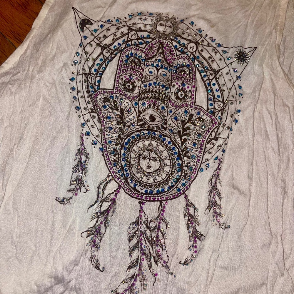 Hamsa Jeweled Top Size Small Charlotte Russe